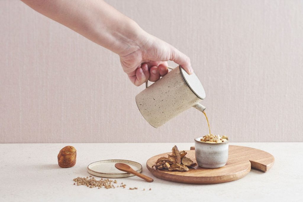 image 2 plat mushroom tea