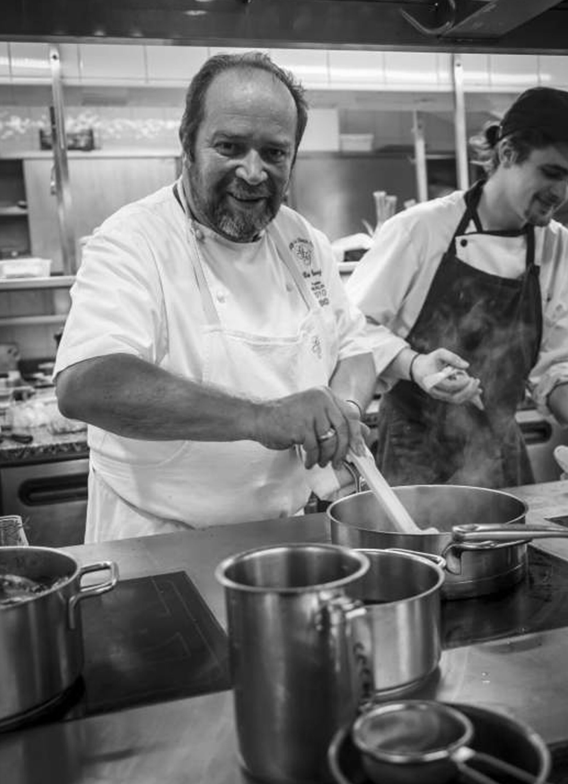 Chefs of the restaurant Auberge Du Vieux Puits