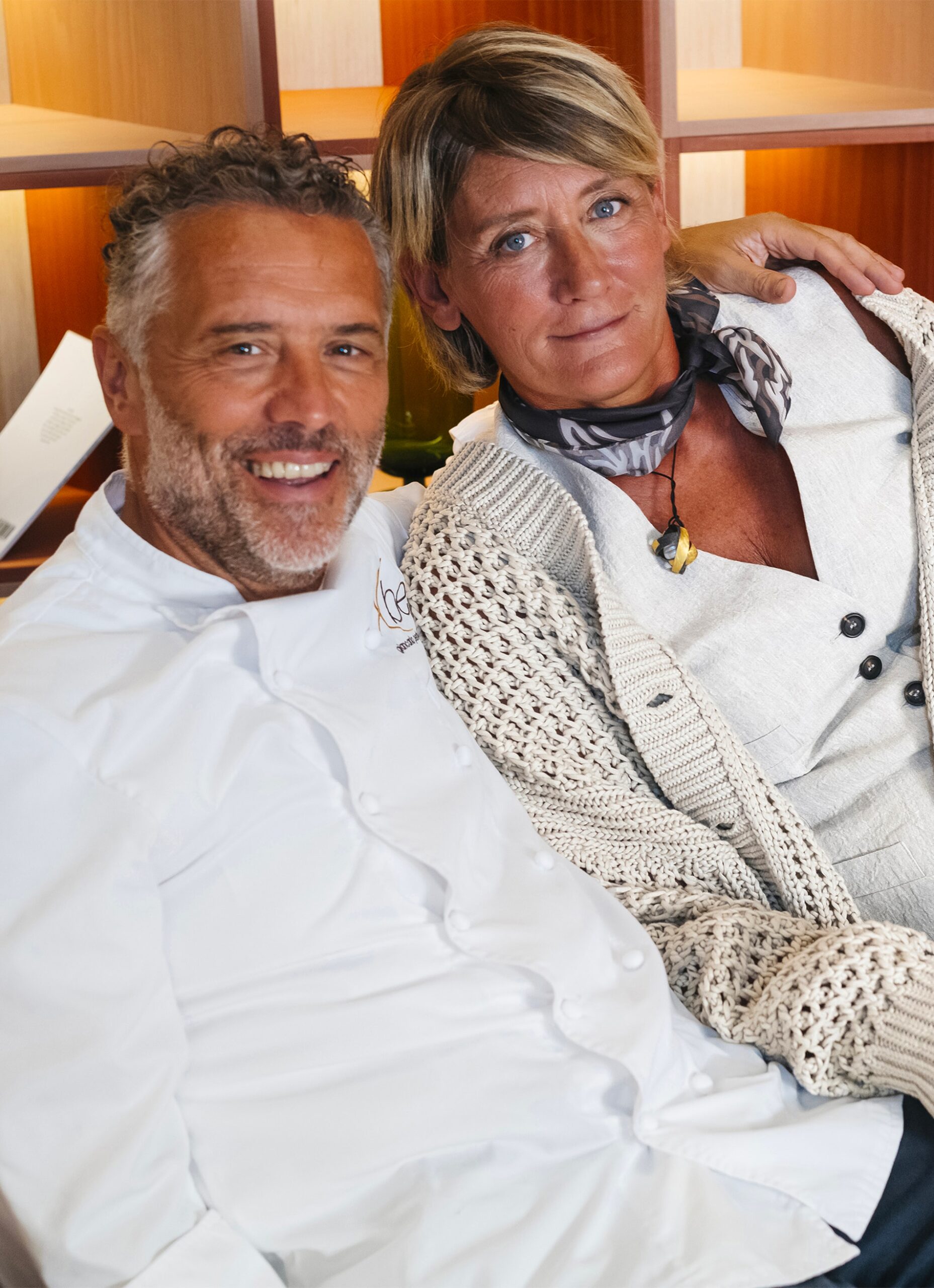 Chefs of the restaurant Casa Perbellini 12 Apostoli