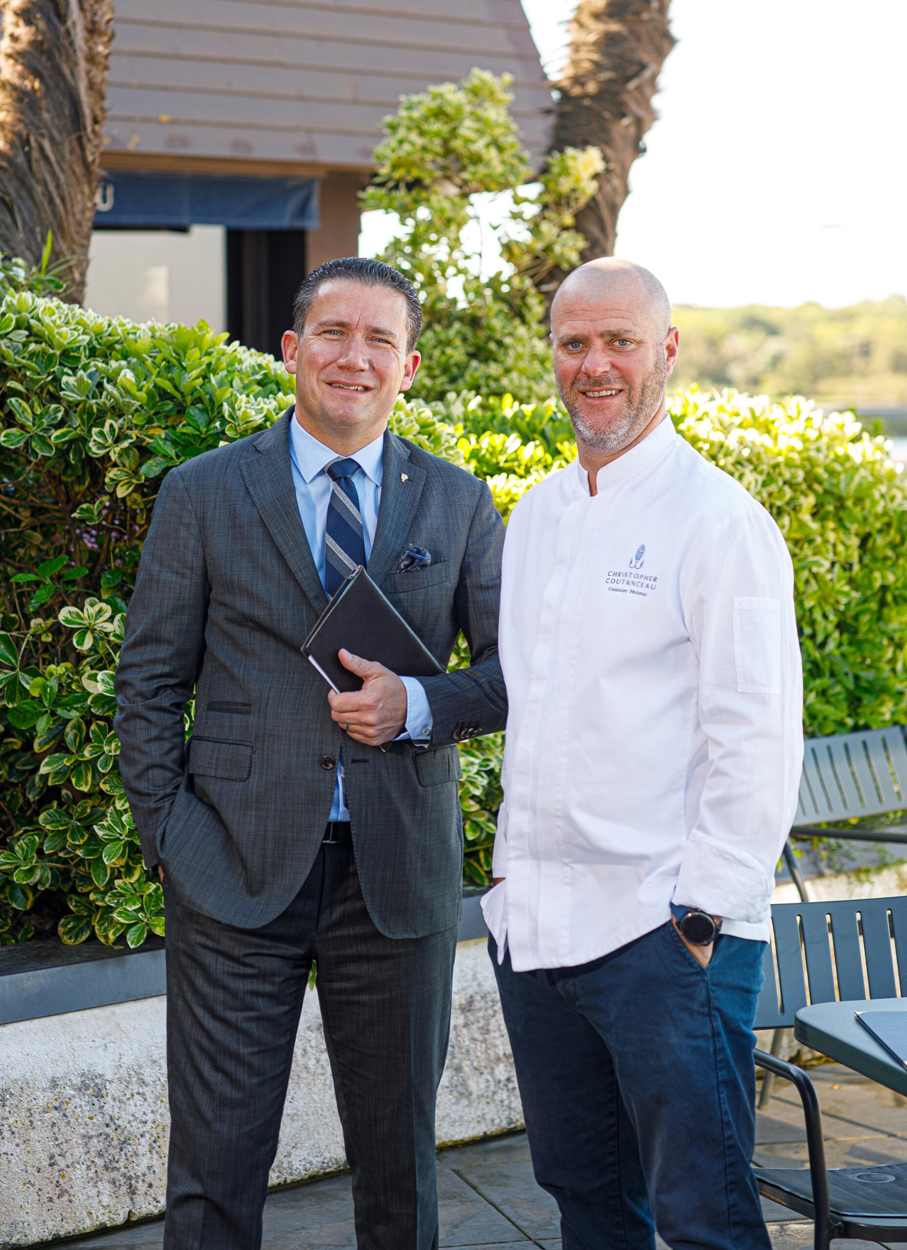 Chefs of the restaurant Christopher Coutanceau