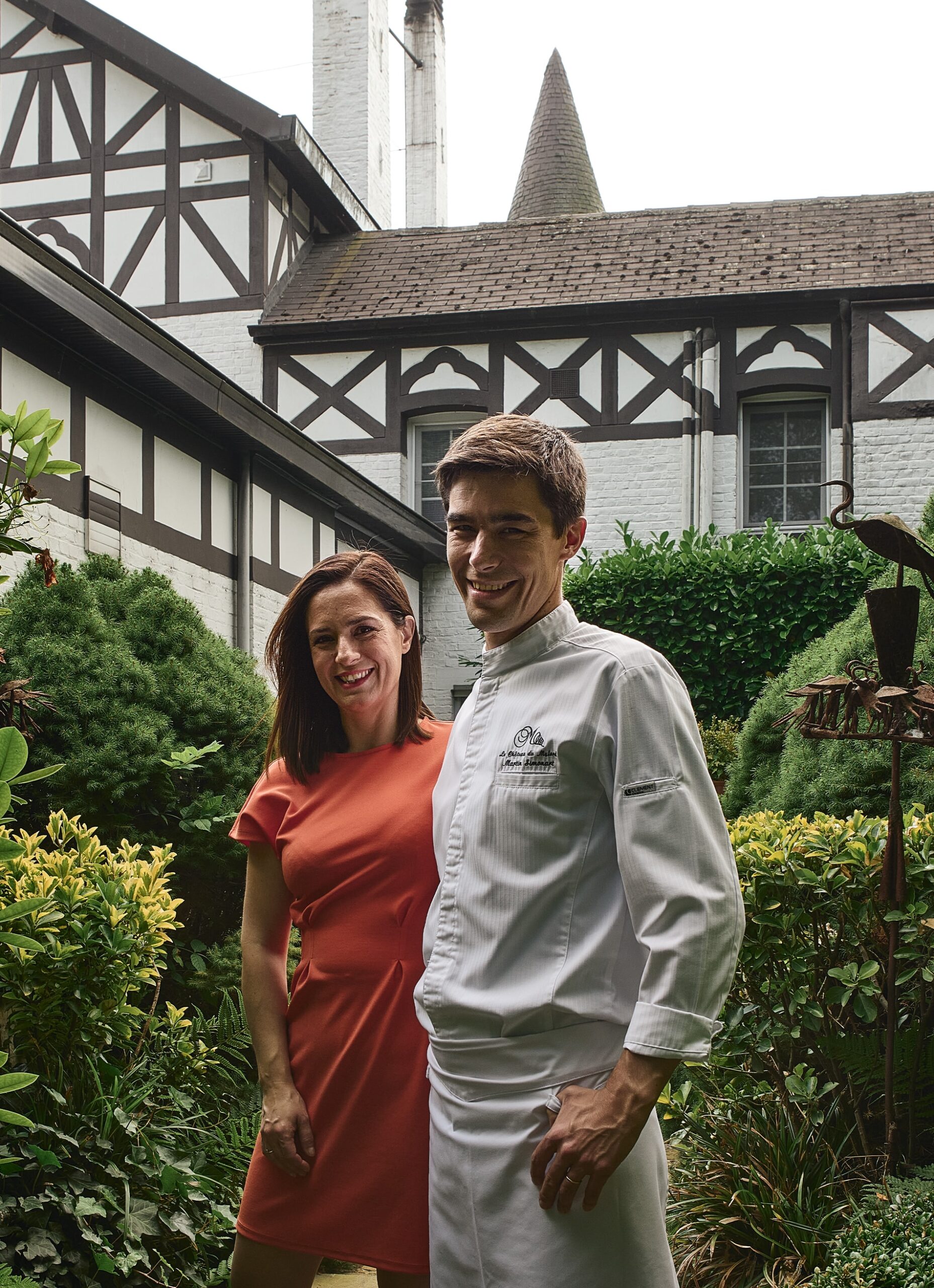 Chefs of the restaurant Château Du Mylord