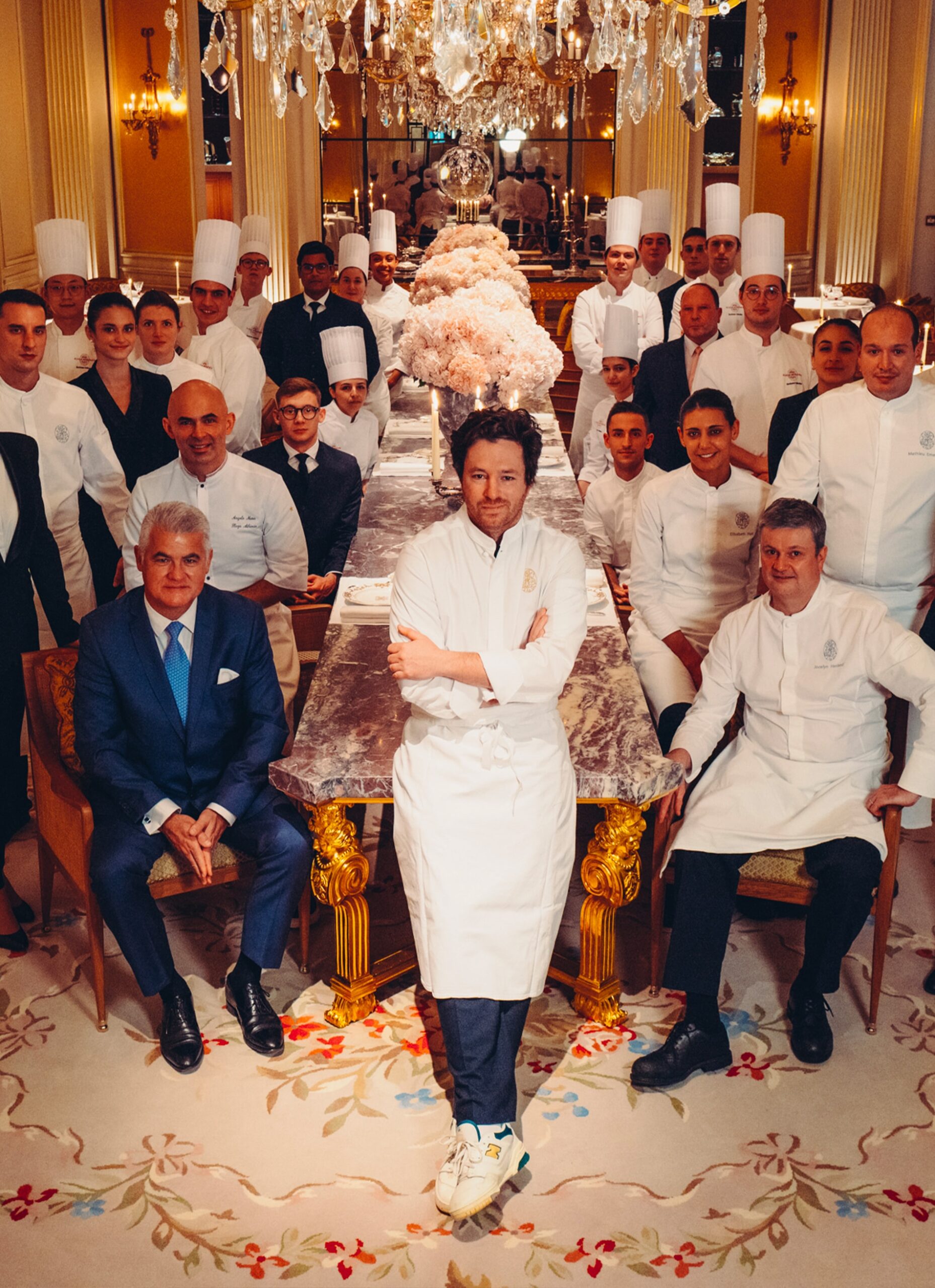 Chefs du restaurant Jean Imbert Au Plaza Athénée