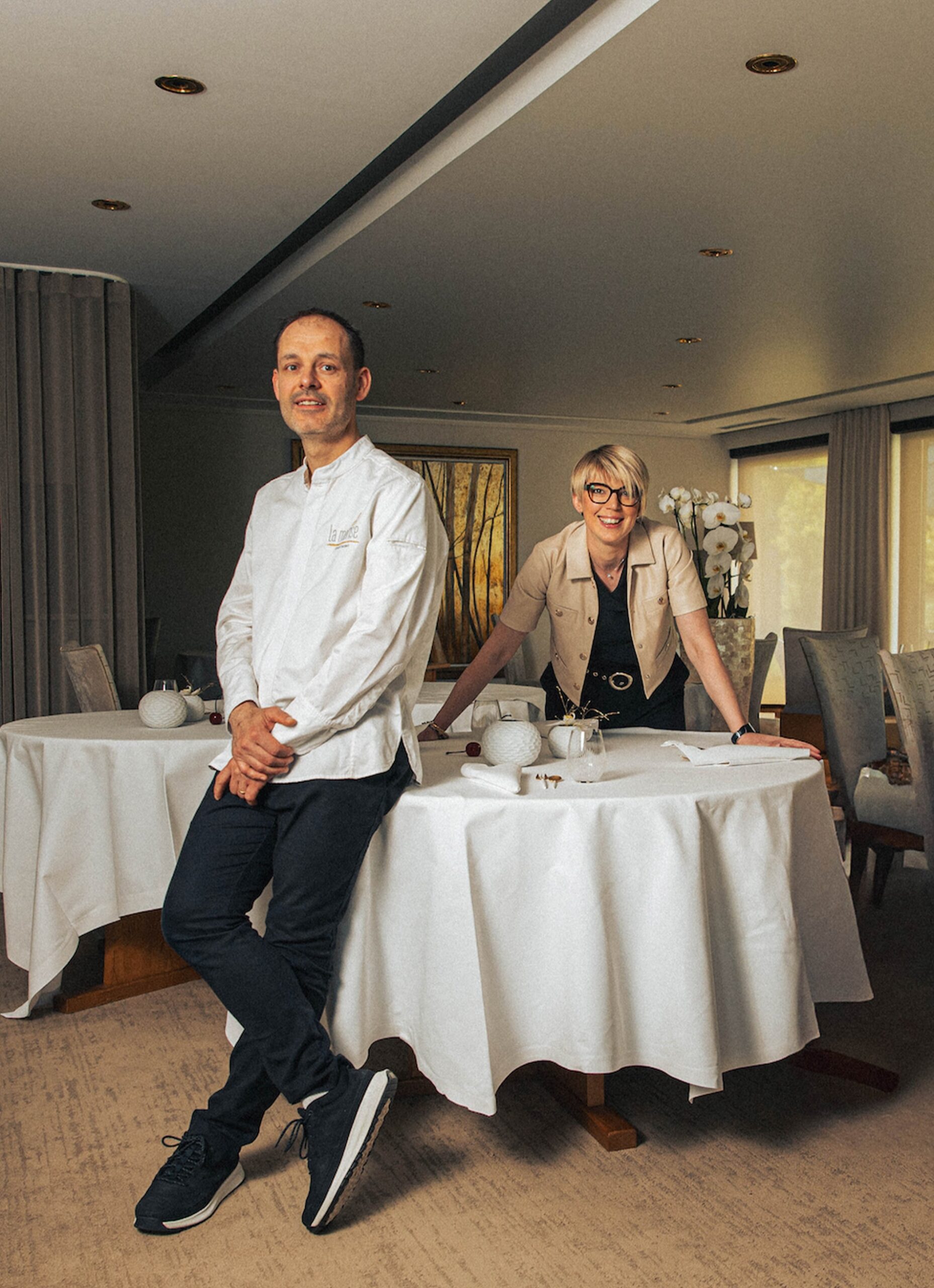 Chefs of the restaurant La Merise