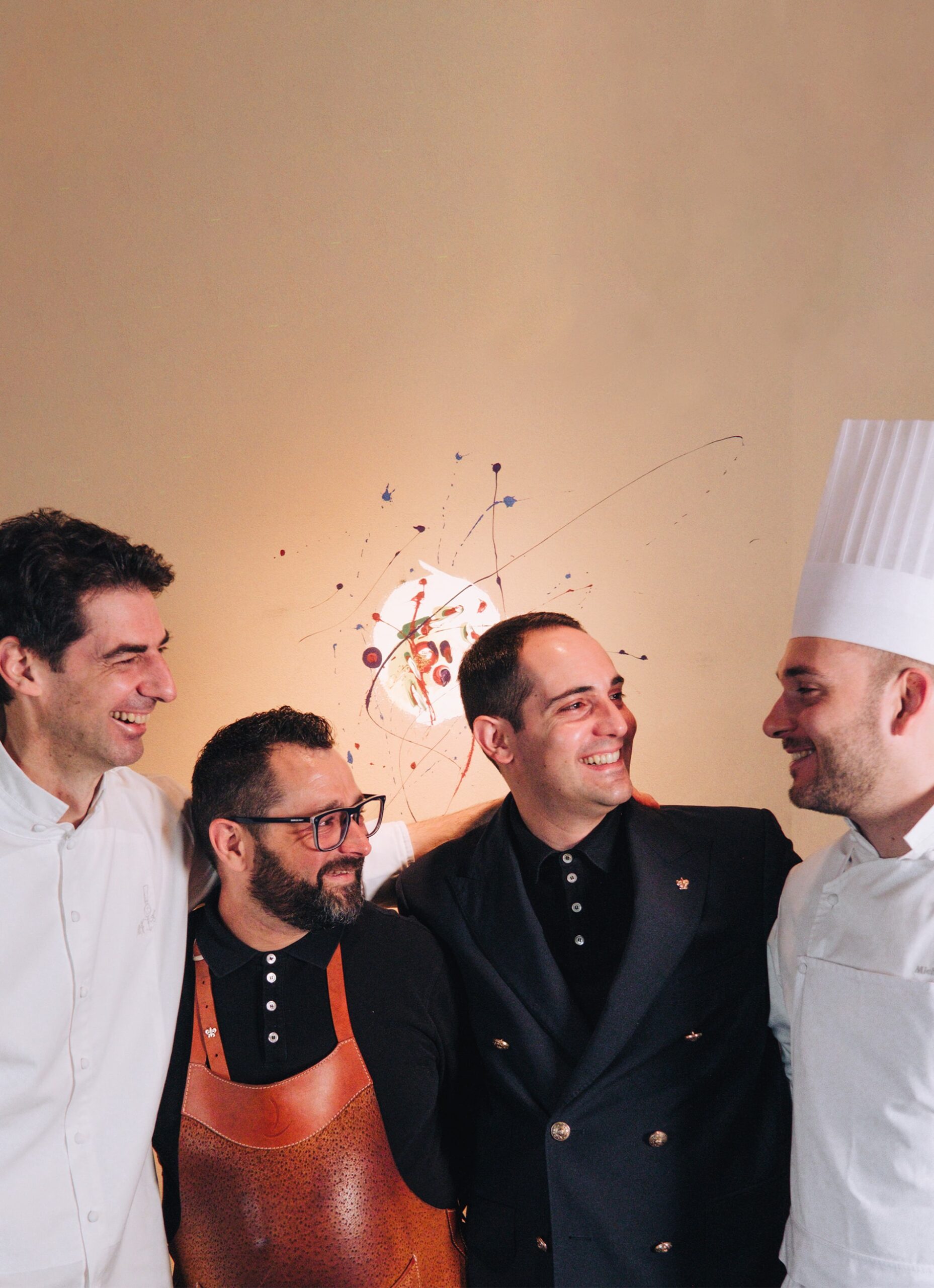 Chefs of the restaurant Le Calandre