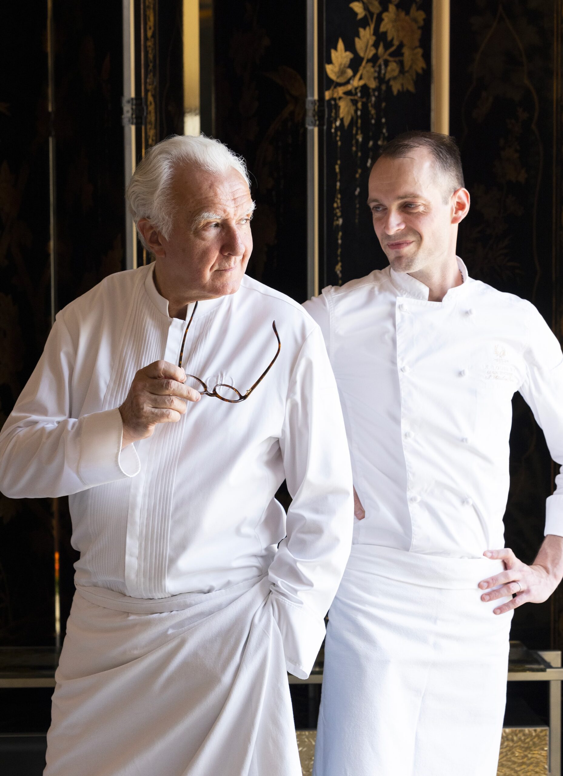 Chefs of the restaurant le louis xv – alain ducasse