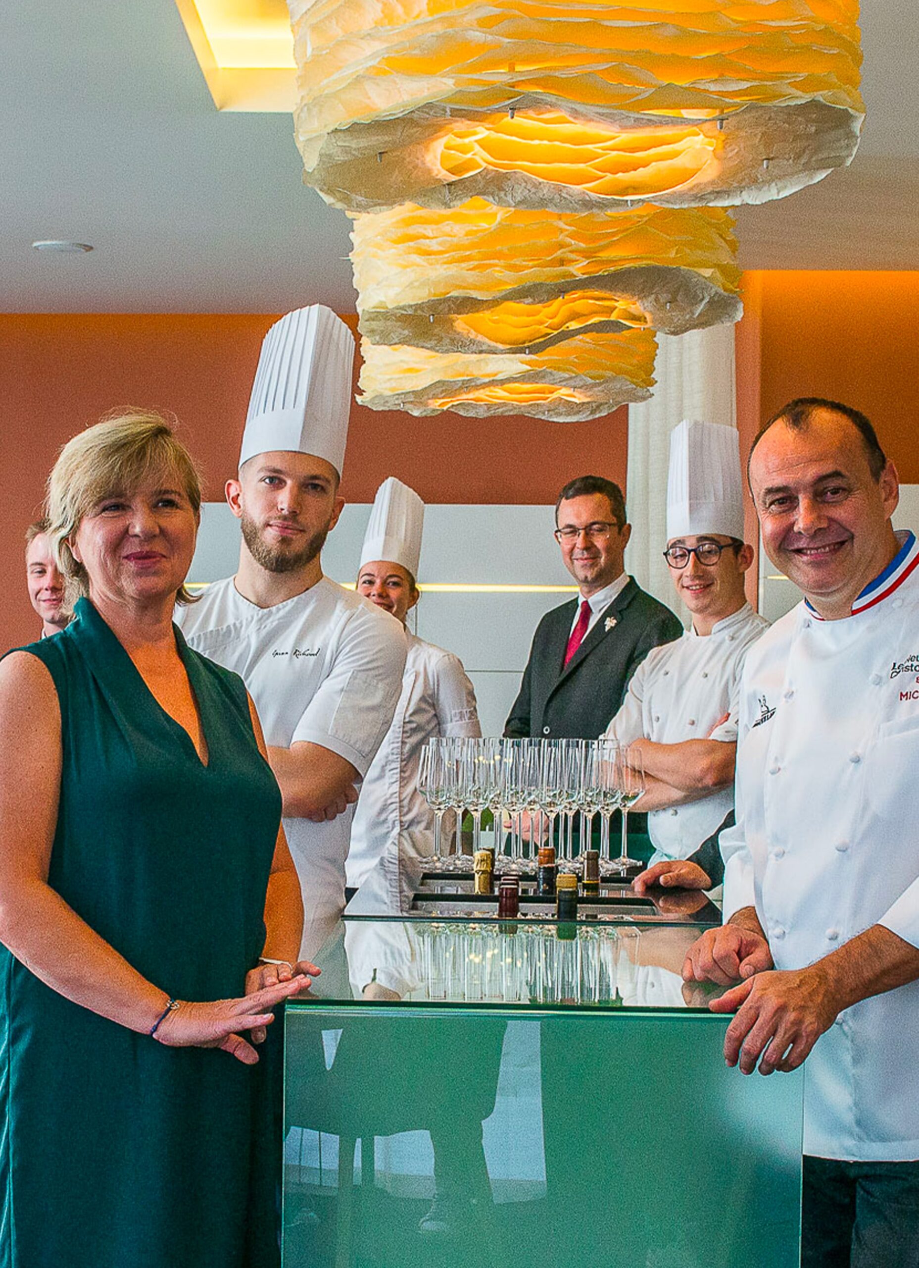 Chefs of the restaurant Le Neuvième Art