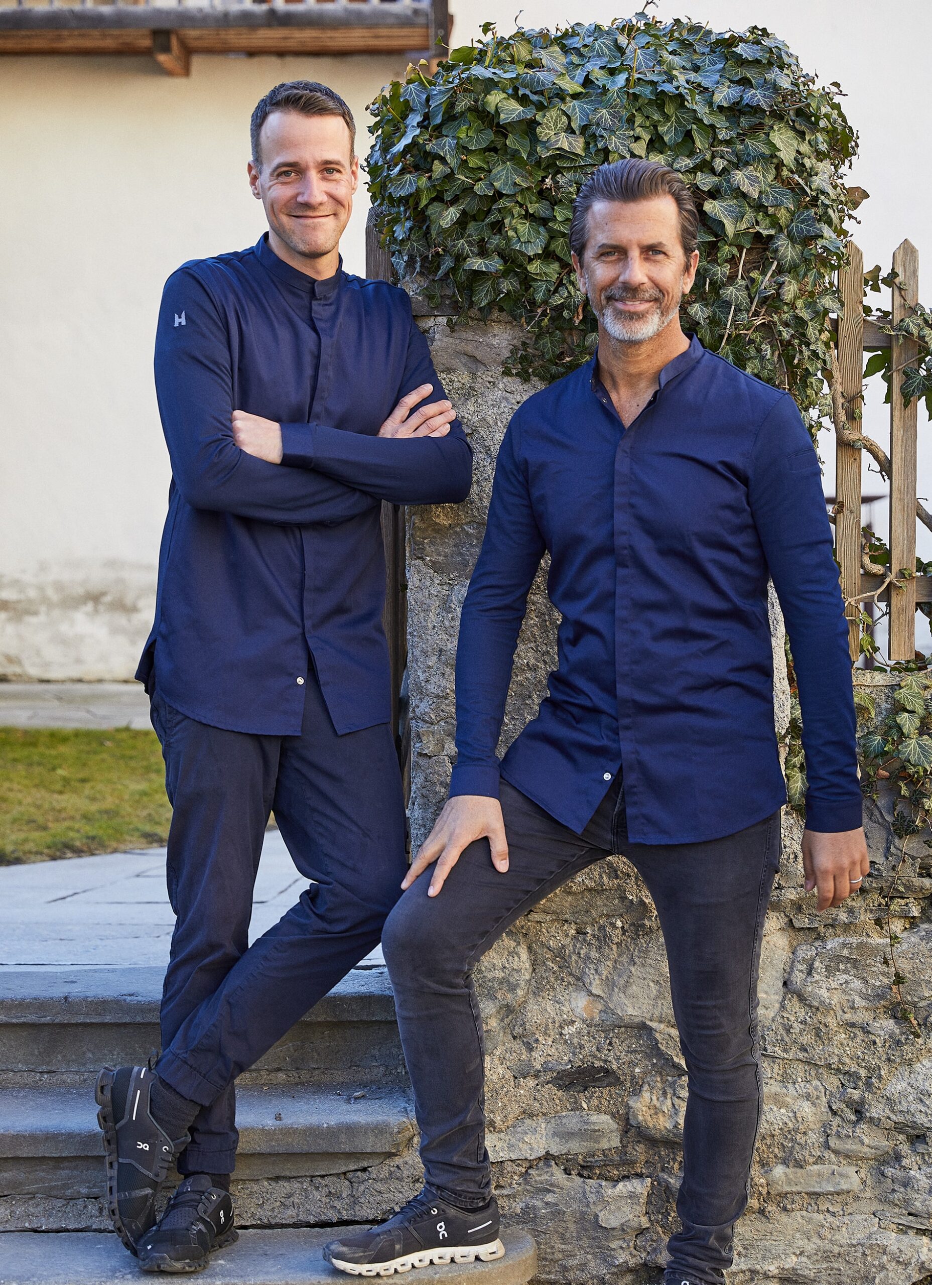 Chefs of the restaurant Schloss Schauenstein