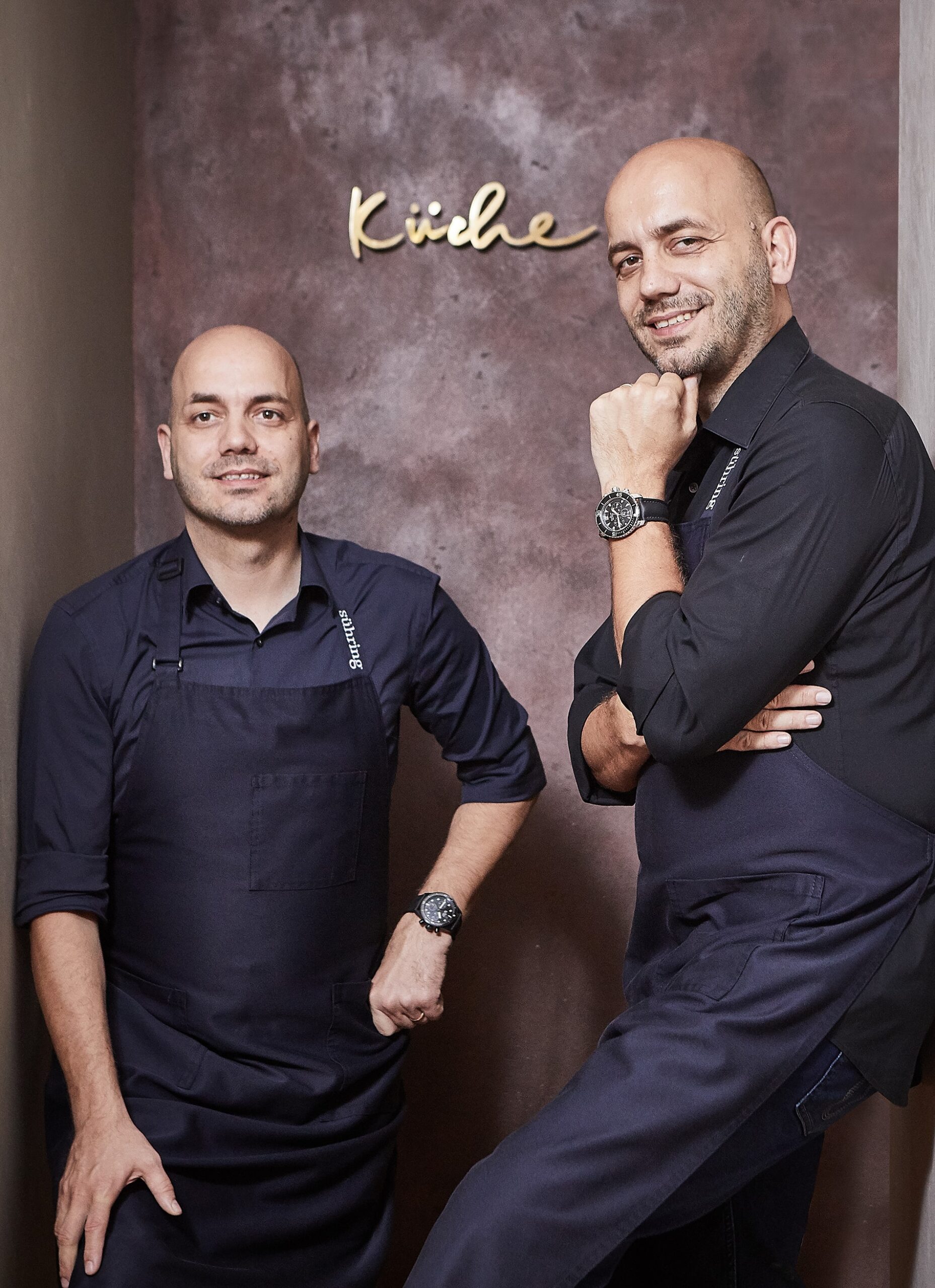 Chefs of the restaurant Sühring