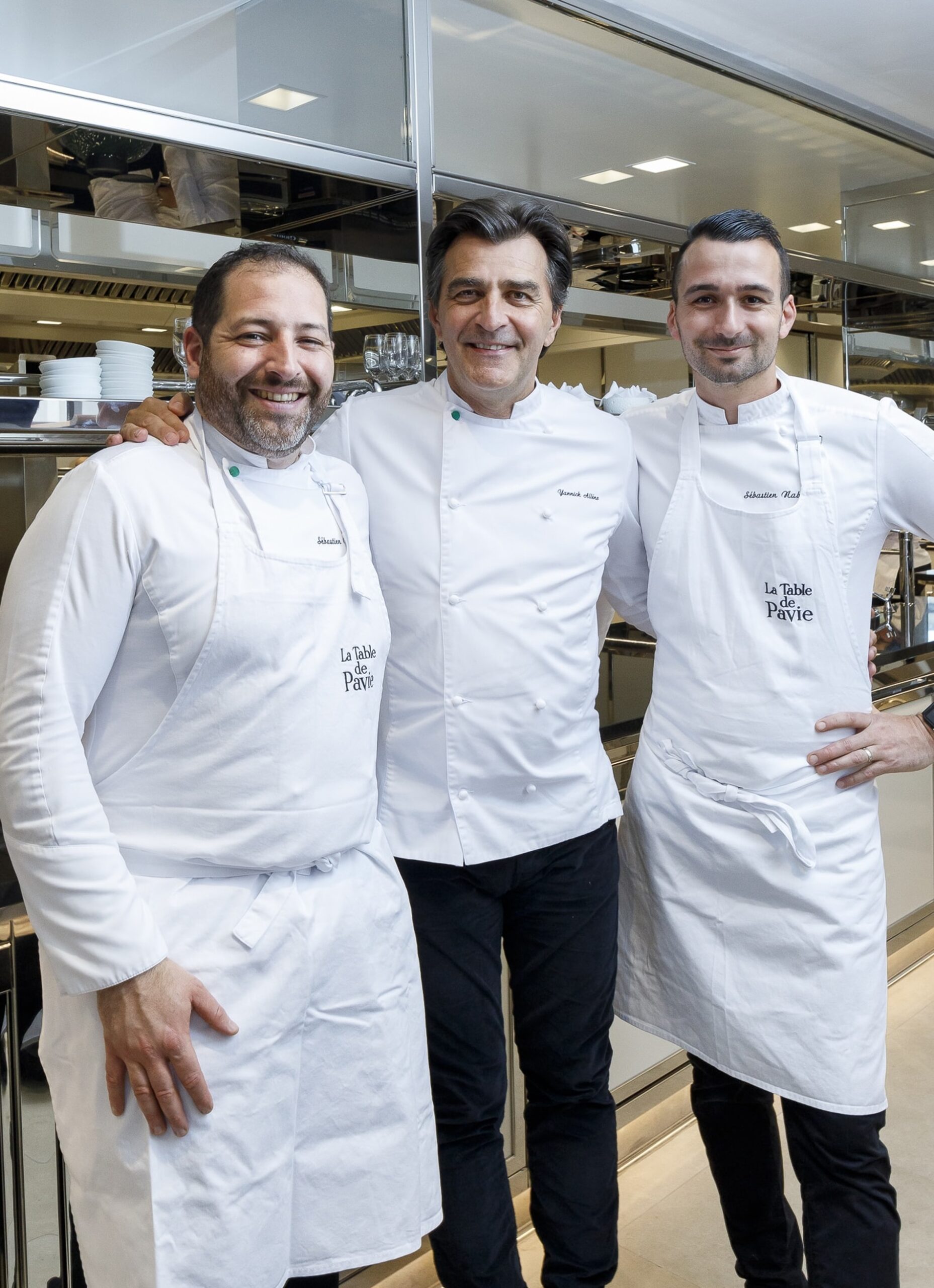 Chefs of the restaurant La Table De Pavie