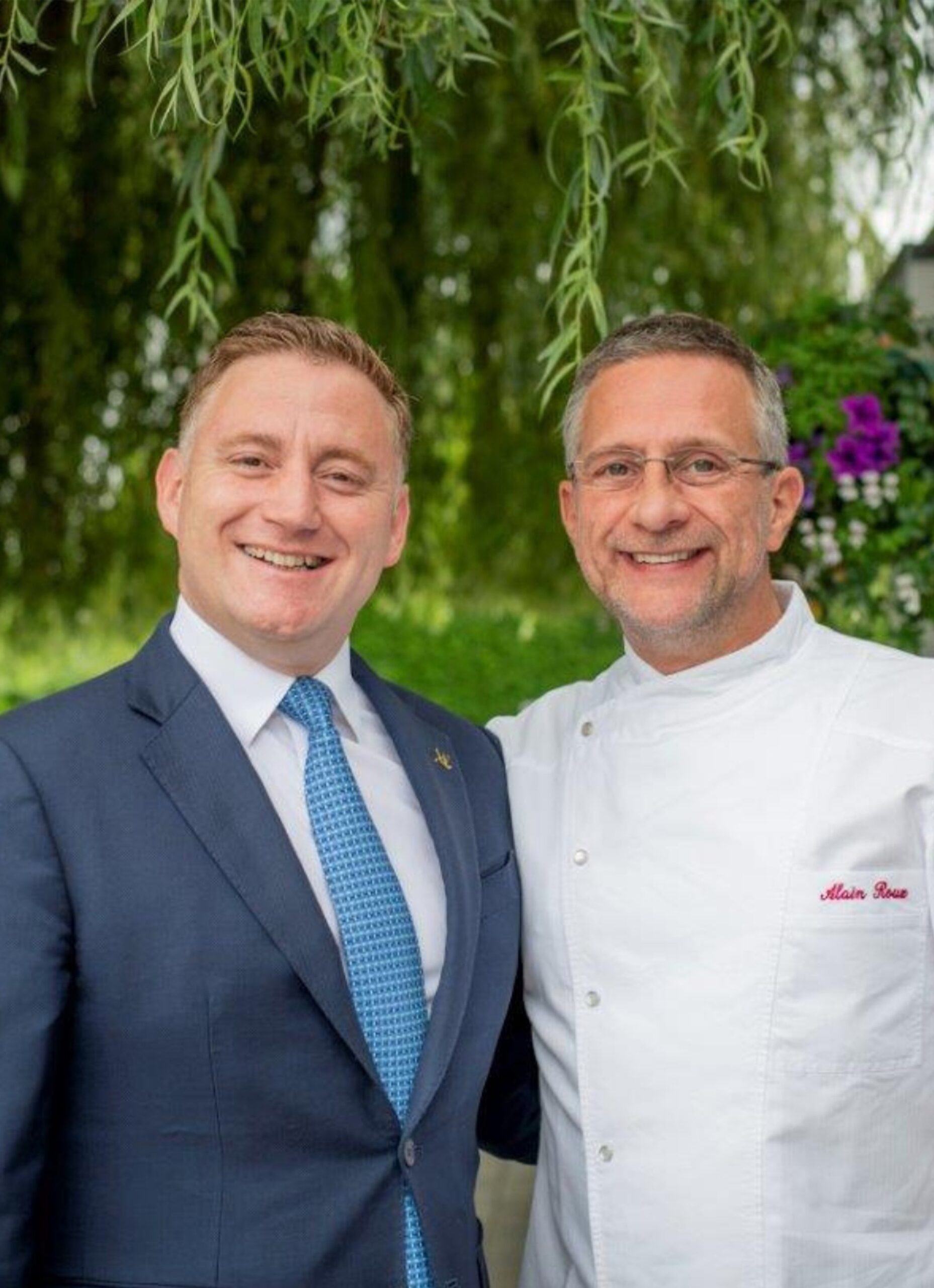 Chefs of the restaurant The Waterside Inn